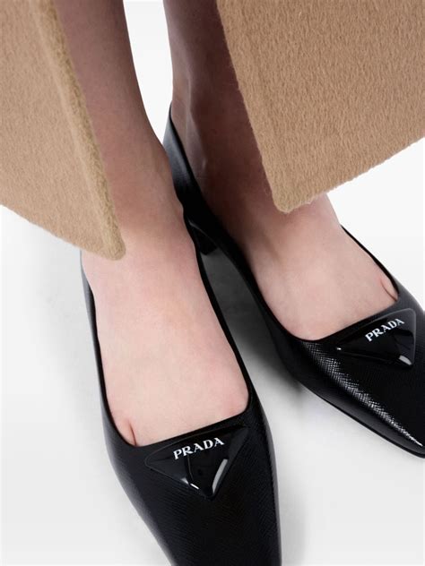 Prada 35mm Saffiano Leather Pumps 